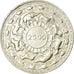 Coin, Ceylon, Elizabeth II, 5 Rupees, 1957, EF(40-45), Silver, KM:126