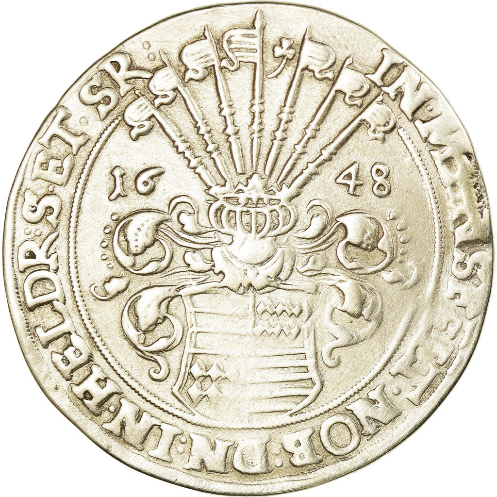 Monnaie, Etats allemands, MANSFELD-EIGENTLICHE-HINTERORT, Thaler, 1648, TTB