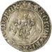 Coin, France, Charles VII, Blanc à la couronne, Lyon, VF(30-35), Billon