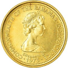 Coin, Bahamas, Elizabeth II, 100 Dollars, 1975, MS(64), Gold, KM:72