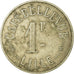 Coin, France, Café Bellevue, Lille, 1 Franc, VF(30-35), Nickel plated brass