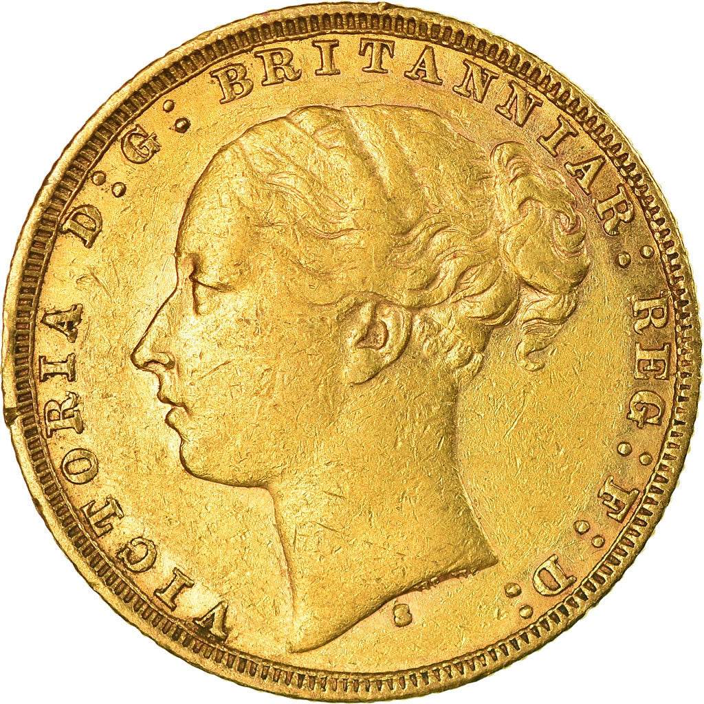 Moneta, Australia, Victoria, Sovereign, 1879, Sydney, BB, Oro, KM:7