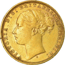 Moneta, Australia, Victoria, Sovereign, 1879, Sydney, BB, Oro, KM:7