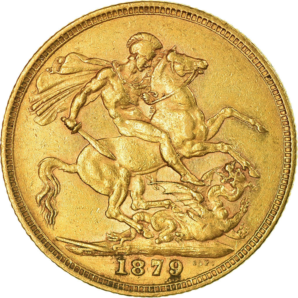 Moneta, Australia, Victoria, Sovereign, 1879, Sydney, BB, Oro, KM:7