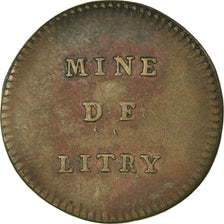 Monnaie, France, Mines de Litry, Molay-Littry, 18 Sous, TTB, Cuivre