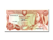Cyprus, 50 Cents, 1989, KM #52, 1989-11-01, UNC(65-70), P