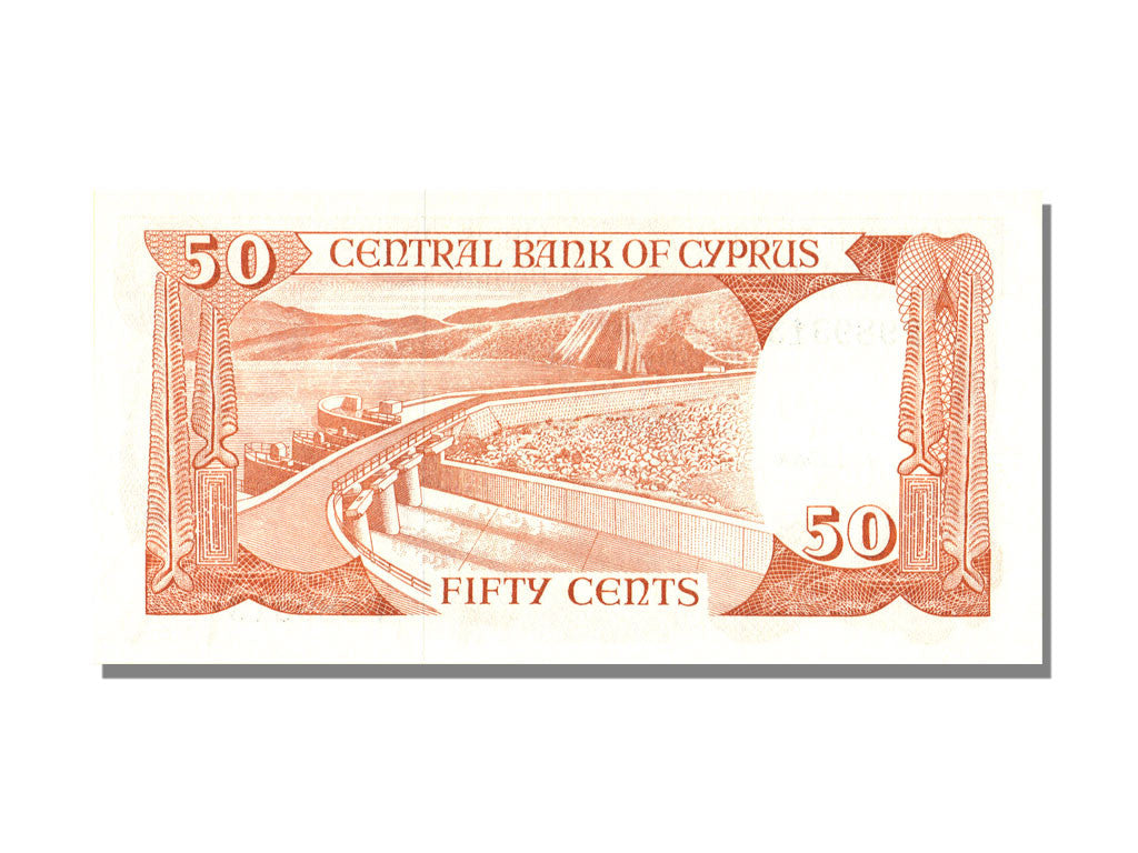 Cyprus, 50 Cents, 1989, KM #52, 1989-11-01, UNC(65-70), P