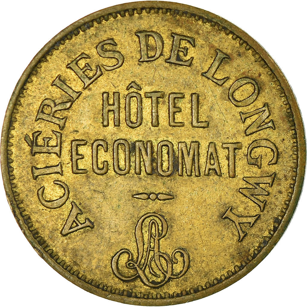 Monnaie, France, Aciéries de Longwy, Hôtel Economat, Longwy, 50 Centimes