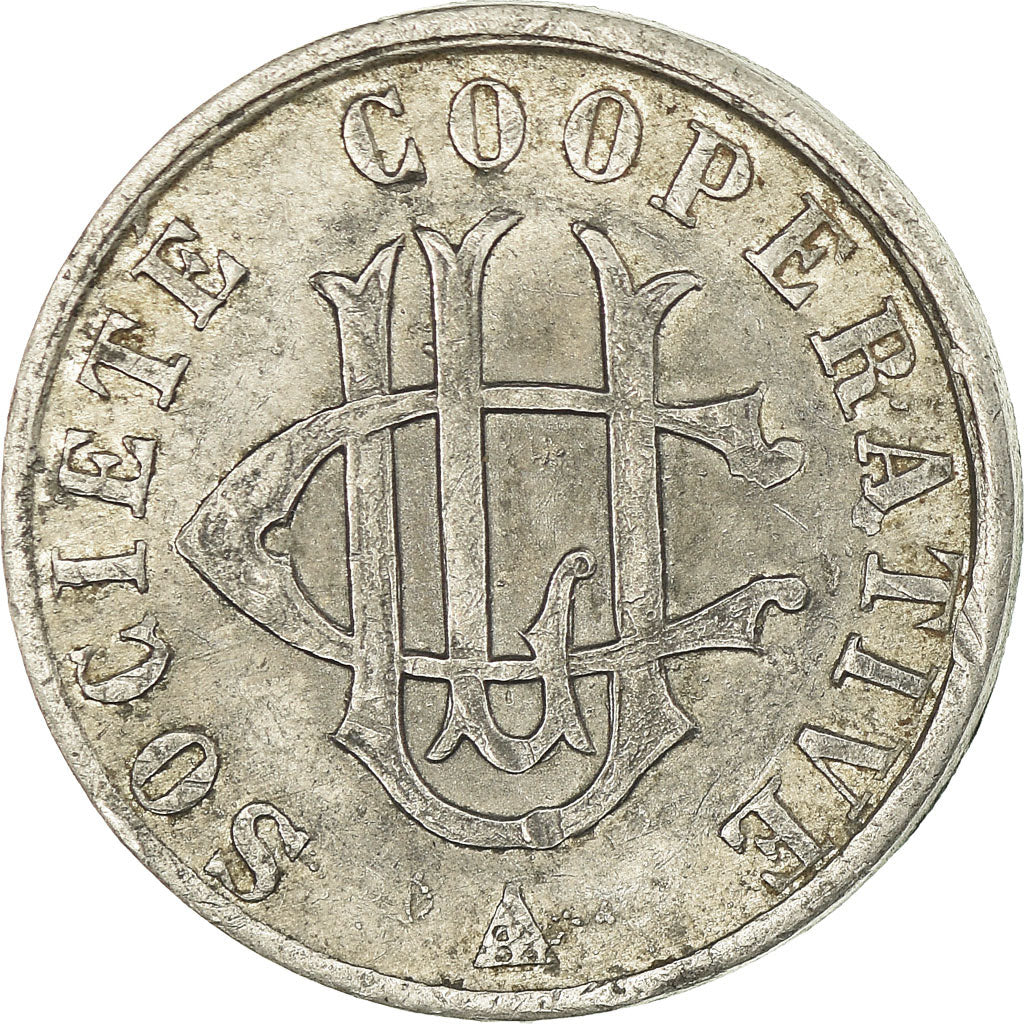 Coin, France, Société Coopérative U.C.L., Lorient, 5 Centimes, EF(40-45)