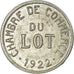 Coin, France, Chambre de Commerce du Lot, 10 Centimes, 1922, AU(55-58)