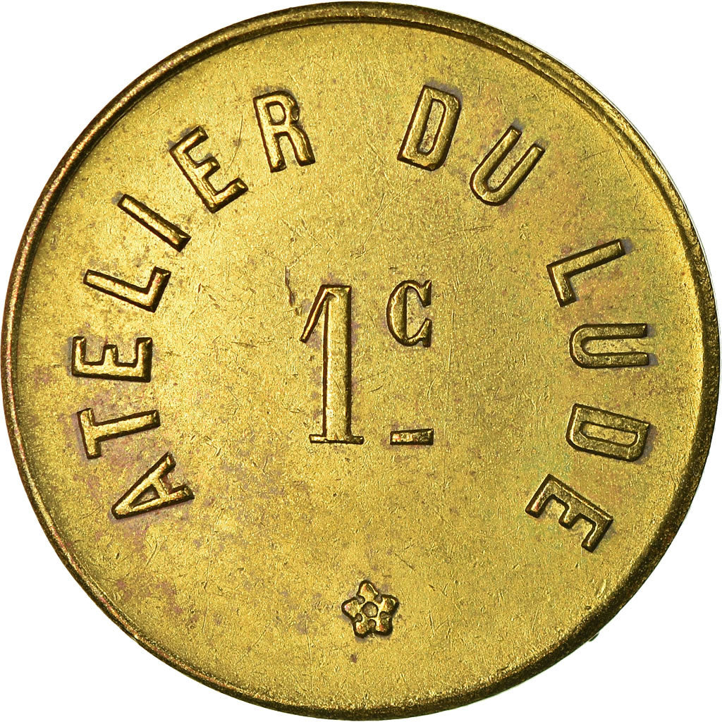 Coin, France, Atelier du Lude, Le Lude, 1 Centime, AU(55-58), Brass, Elie:10.1