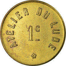 Coin, France, Atelier du Lude, Le Lude, 1 Centime, AU(55-58), Brass, Elie:10.1