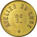 Coin, France, Atelier du Lude, Le Lude, 1 Centime, AU(55-58), Brass, Elie:10.1