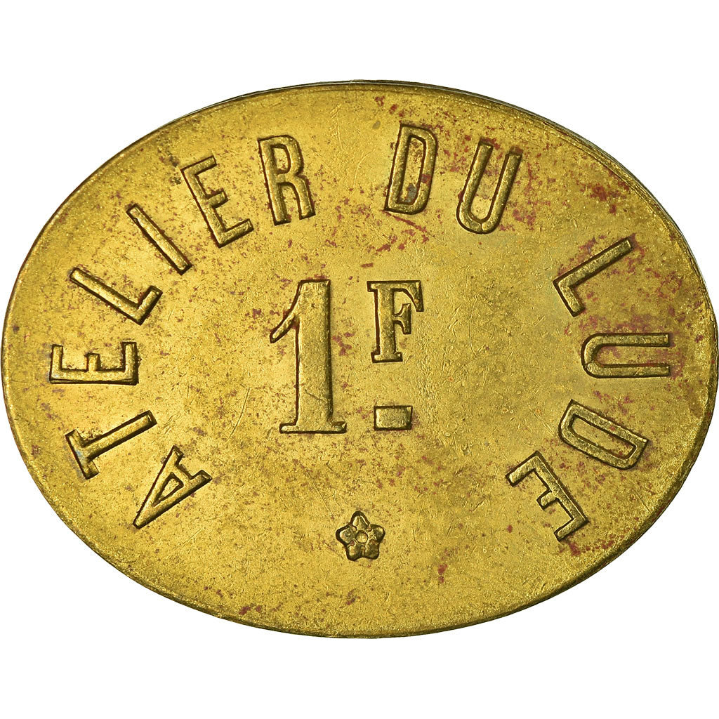 Coin, France, Atelier du Lude, Le Lude, 1 Franc, AU(55-58), Brass, Elie:10.5