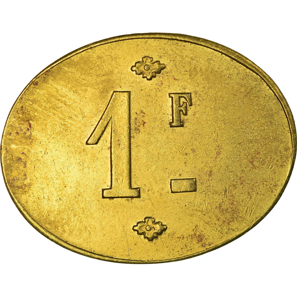 Coin, France, Atelier du Lude, Le Lude, 1 Franc, AU(55-58), Brass, Elie:10.5