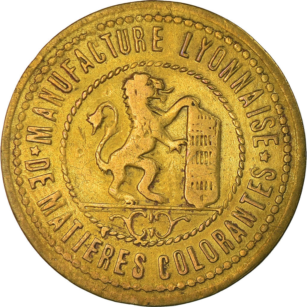 Münze, Frankreich, Manufacture Lyonnaise de Matières Colorantes, Lyon, PAIN