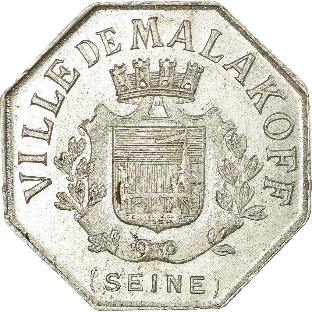 Moneda, Francia, Ville de Malakoff, Malakoff, 5 Centimes, EBC, Aluminio