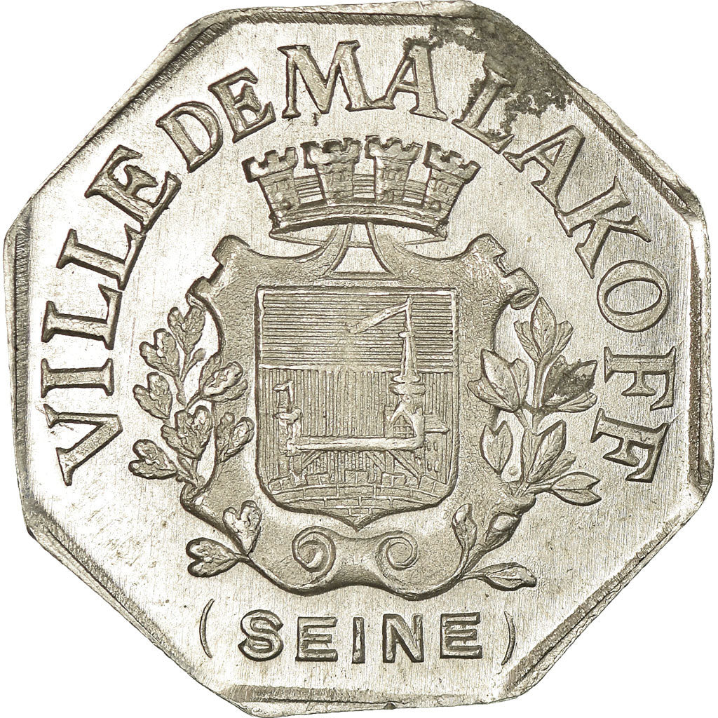 Munten, Frankrijk, Ville de Malakoff, Malakoff, 10 Centimes, PR, Aluminium