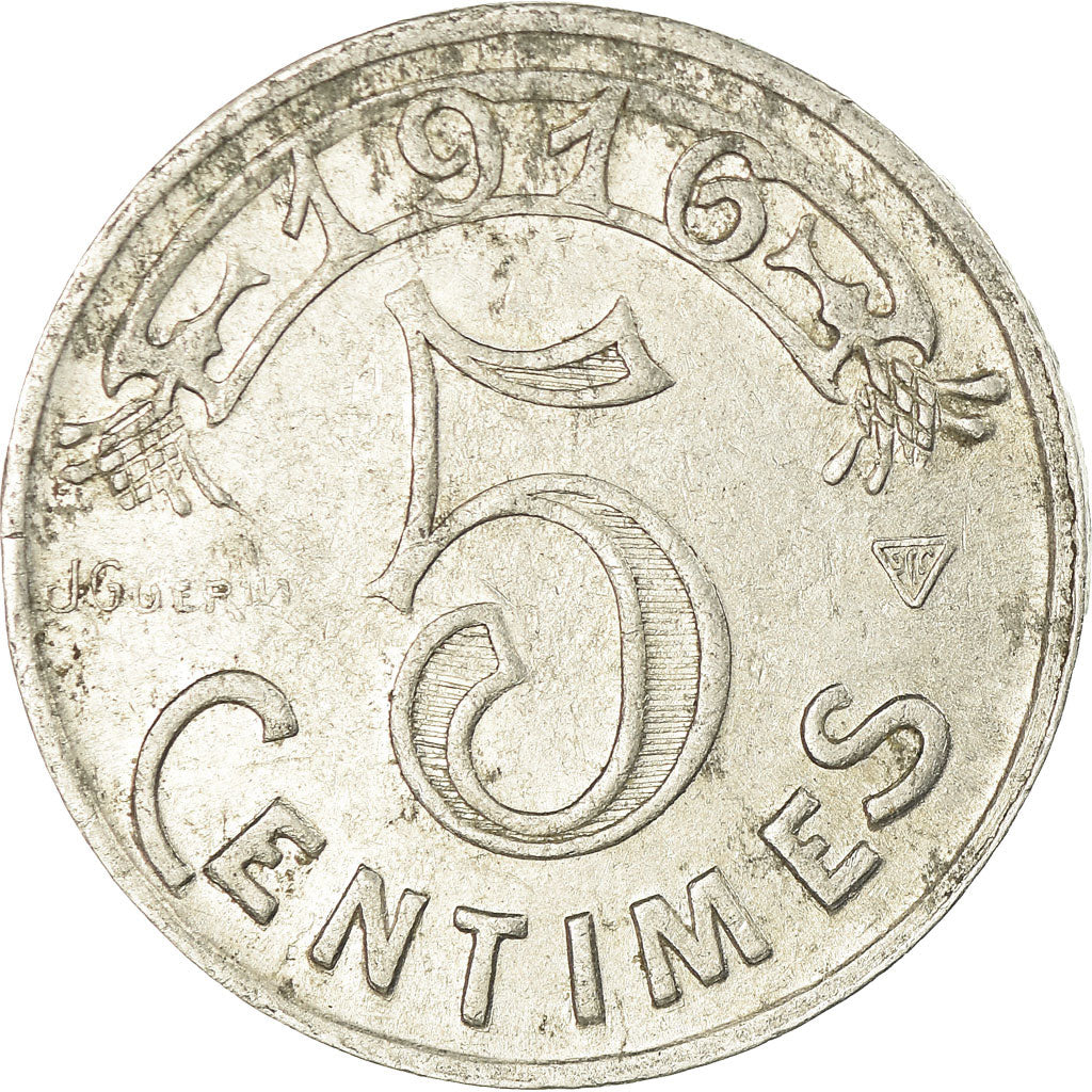 Coin, France, Chambre de Commerce, Marseille, 5 Centimes, 1916, EF(40-45)