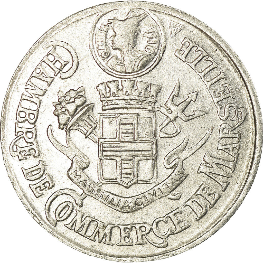 Münze, Frankreich, Chambre de Commerce, Marseille, 5 Centimes, 1916, SS+