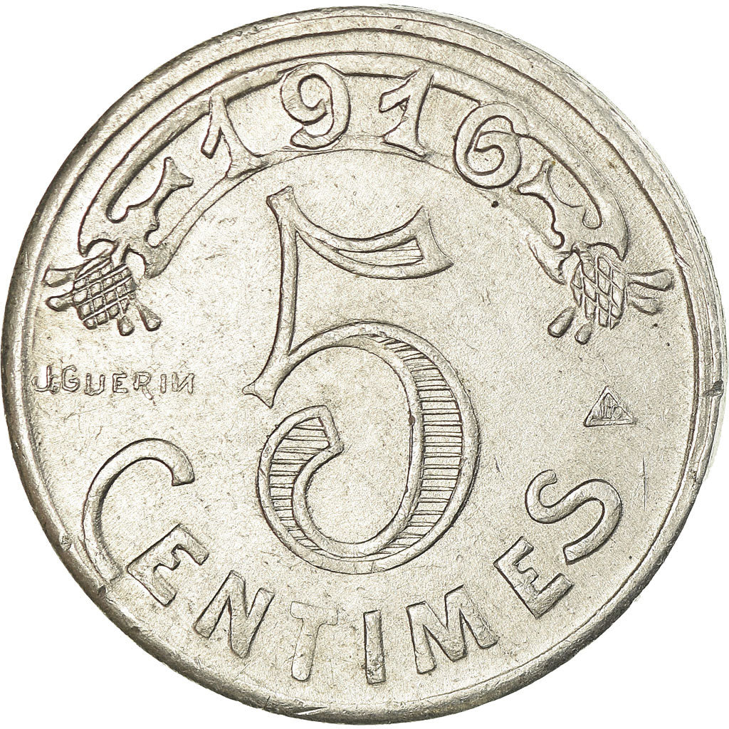 Münze, Frankreich, Chambre de Commerce, Marseille, 5 Centimes, 1916, SS+