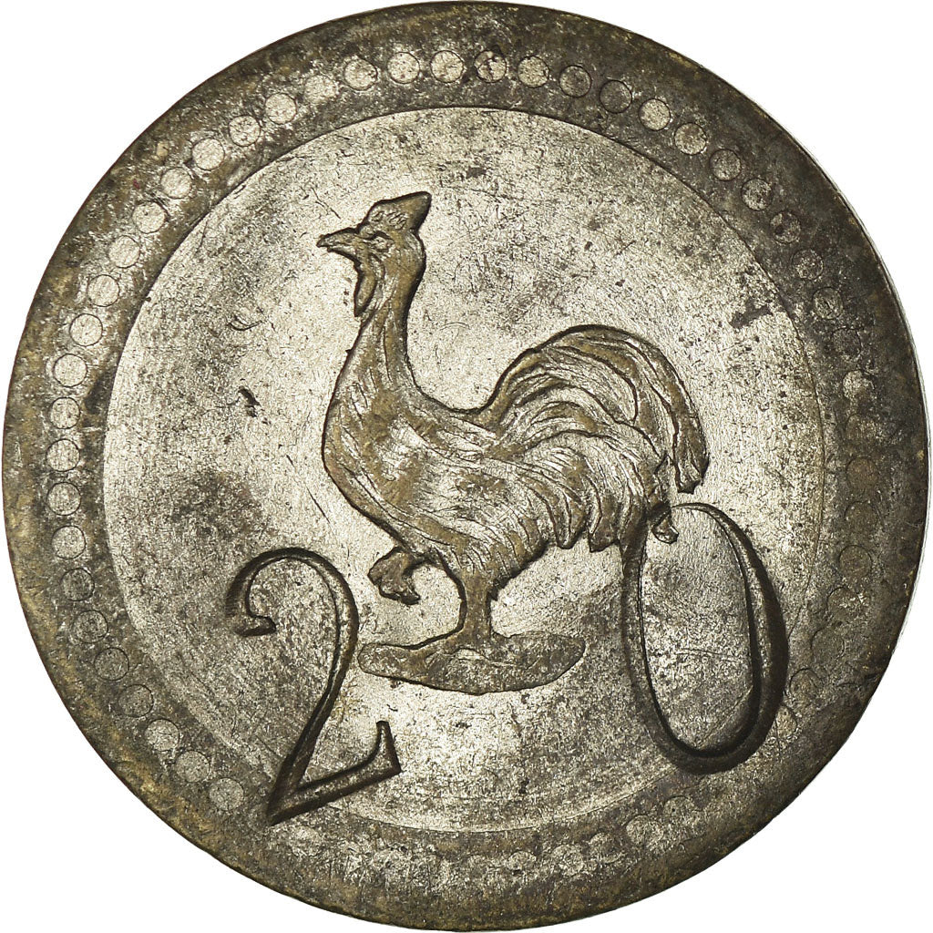 France, 20 Centimes, Slot Machine Token, ODONE, Marseille, EF(40-45), Nickel
