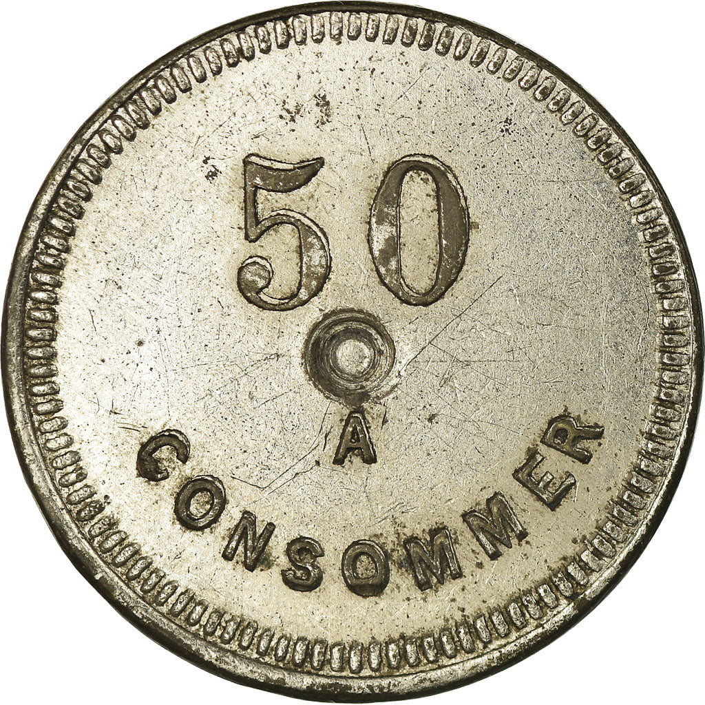 France, 50 Centimes, Token 