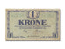 Billet, Danemark, 1 Krone, 1921, KM:12g, SUP