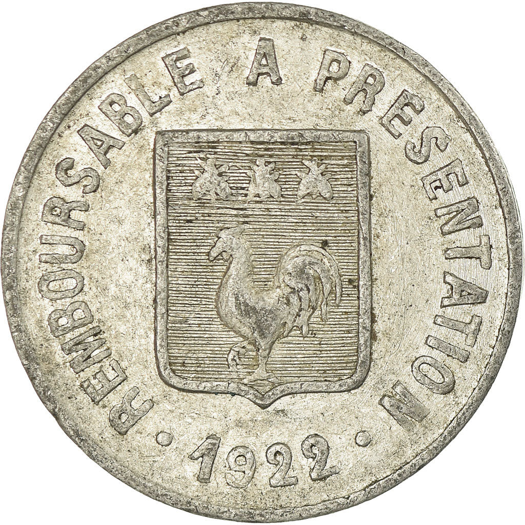 Coin, France, Etablissements ALQUIER Frères, Mazamet, 5 Centimes, 1922