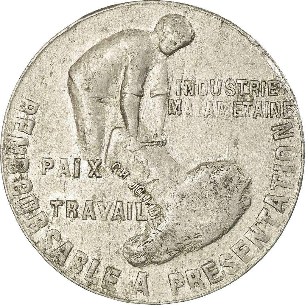 Coin, France, Etablissements ALQUIER Frères, Mazamet, 25 Centimes, 1922