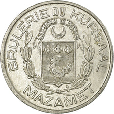 Moneda, Francia, Brûlerie Kursaal, Mazamet, 5 Centimes, MBC+, Aluminio