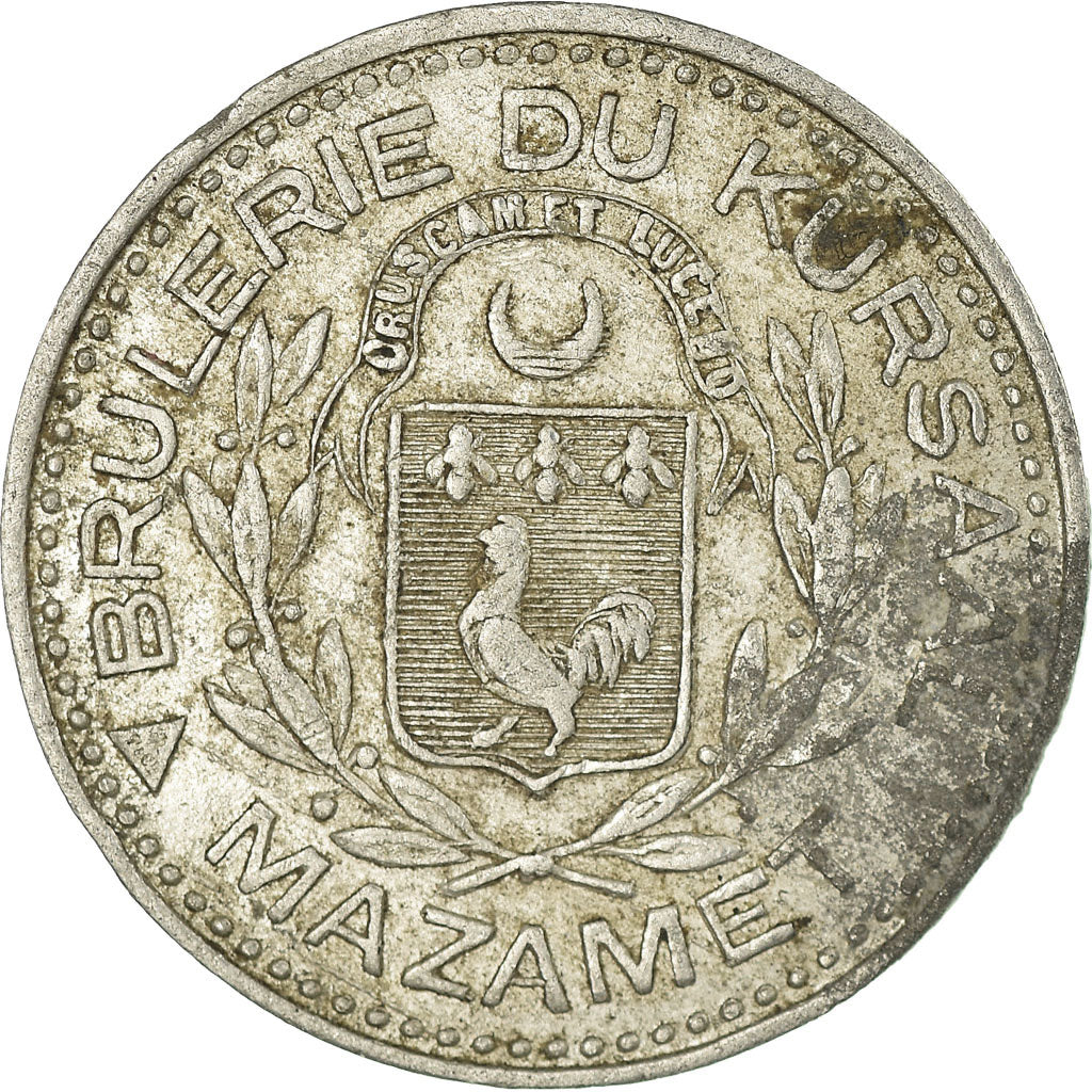 Moeda, França, Brûlerie Kursaal, Mazamet, 10 Centimes, EF(40-45), Alumínio