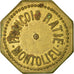 Coin, France, François RATIE, Montolieu, 25 Centimes, AU(55-58), Brass