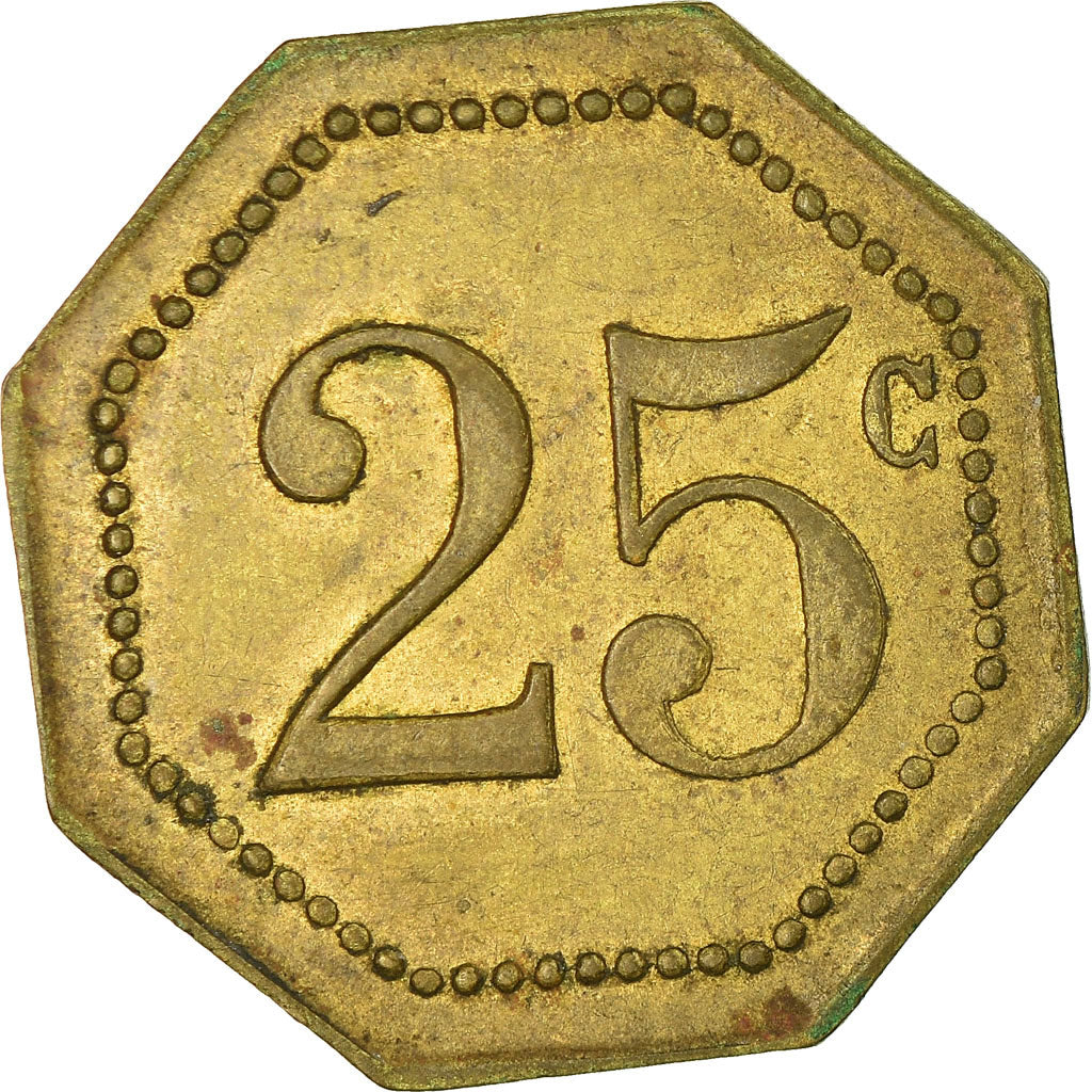 Coin, France, François RATIE, Montolieu, 25 Centimes, AU(55-58), Brass