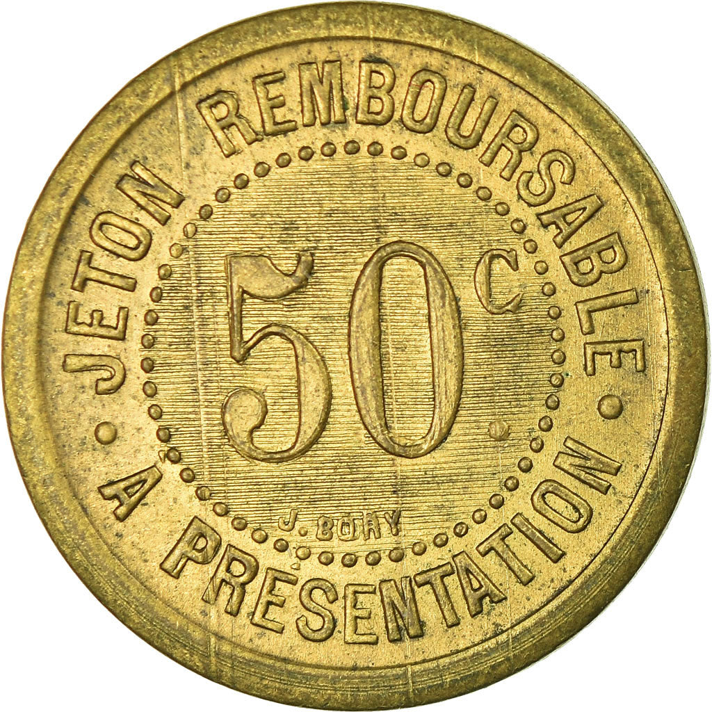 Moneda, Francia, Alimentation en Gros, H. AYMES, Montpellier, 50 Centimes, EBC+