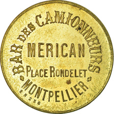 Coin, France, Bar des Camionneurs, MERICAN, Montpellier, 10 Centimes, AU(55-58)