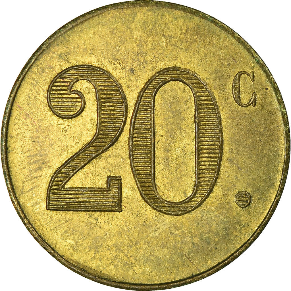 Munten, Frankrijk, Bar des Camionneurs, MERICAN, Montpellier, 20 Centimes, PR