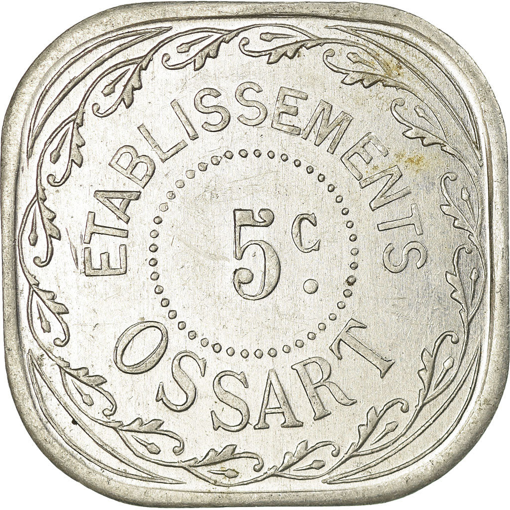 Moneda, Francia, Etablissements OSSART, Montpellier, 5 Centimes, 1921, EBC