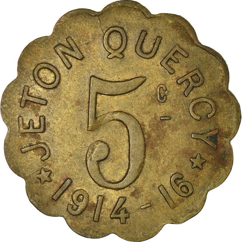 Coin, France, Jeton QUERCY, Montpellier, 5 Centimes, 1914-1916, EF(40-45)