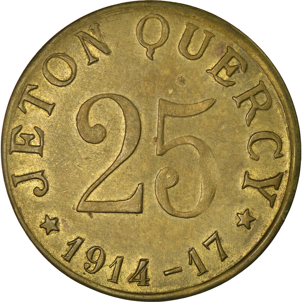 Coin, France, Jeton QUERCY, Montpellier, 25 Centimes, 1914-1916, EF(40-45)