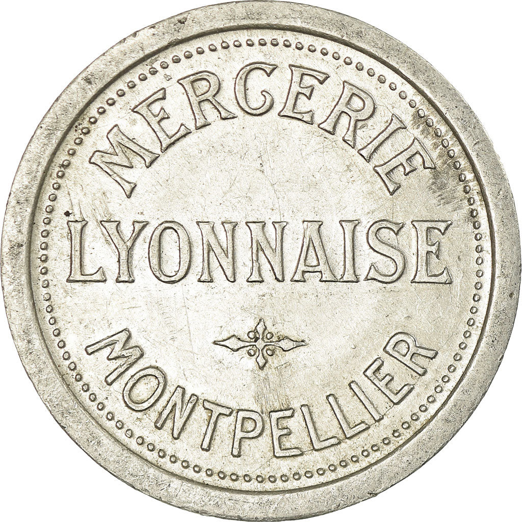 Coin, France, Mercerie Lyonnaise, Montpellier, 5 Centimes, AU(55-58), Aluminium