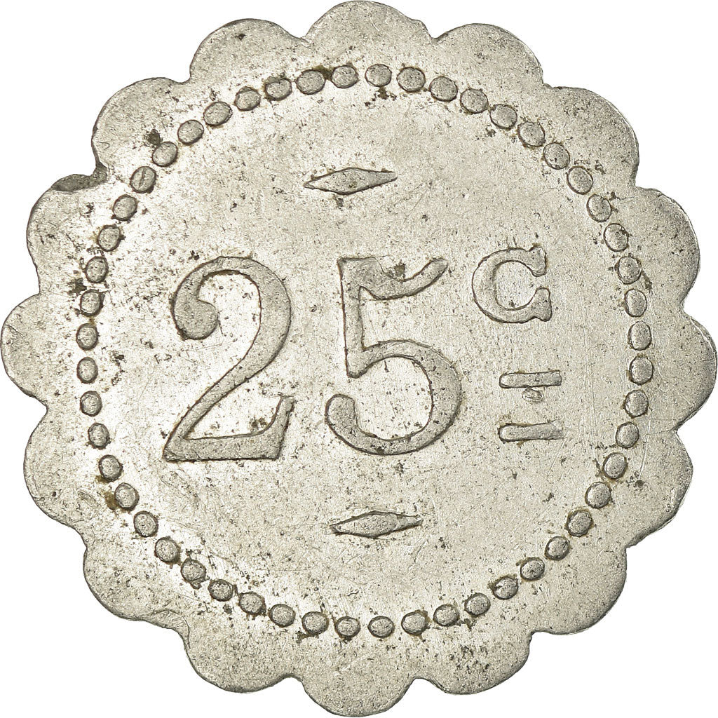 Coin, France, Boucherie RICOUX, Uncertain Mint, 25 Centimes, EF(40-45)