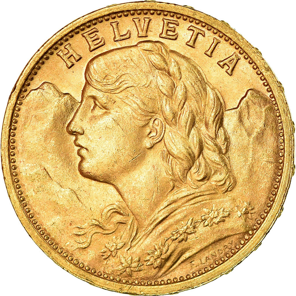 Moneda, Suiza, 20 Francs, 1907, Bern, EBC, Oro, KM:35.1