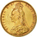 Coin, Australia, Victoria, Sovereign, 1893, Melbourne, EF(40-45), Gold, KM:10
