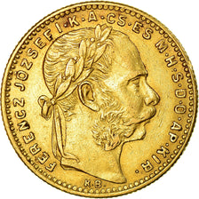 Munten, Hongarije, Franz Joseph I, 8 Forint 20 Francs, 1889, Kormoczbanya, ZF+