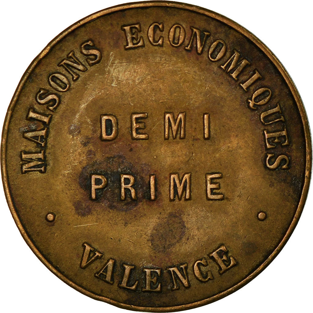 Münze, Frankreich, Maisons Economiques, Valence, Demi Prime, SS, Brass Plated