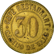 Monnaie, France, Casino de Vals, Café Restaurant, Vals-les-Bains, 30 Centimes