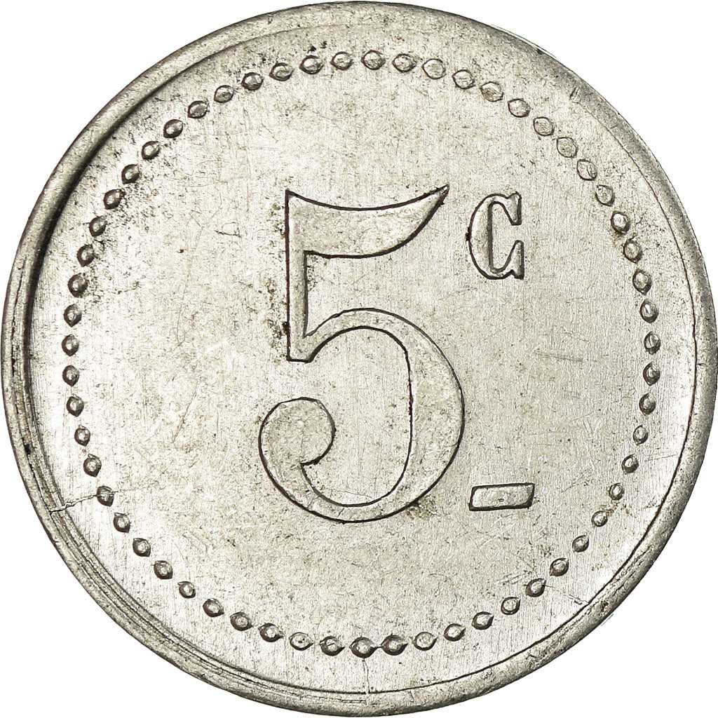 Coin, France, Comité Municipal d'Approvisionnement, Vanves, 5 Centimes