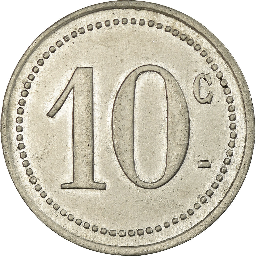 Coin, France, Comité Municipal d'Approvisionnement, Vanves, 10 Centimes