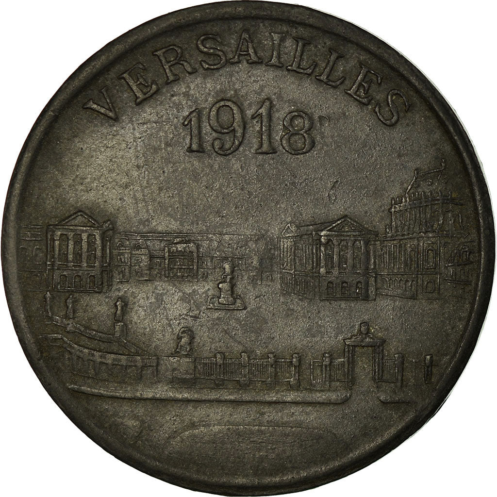Monnaie, France, Groupes Commerciaux, Versailles, 25 Centimes, 1918, TTB, Zinc